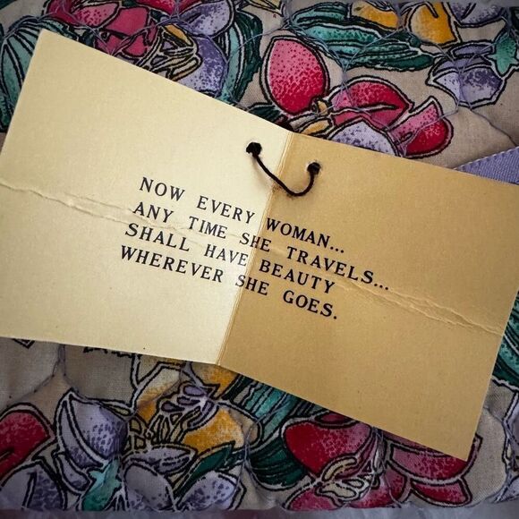 Oscar de la Renta Vintage Floral Cosmetic Bag NWT - Picture 11 of 14